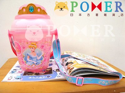 ☆POMER☆日本東京迪士尼樂園 絕版正品 仙履奇緣 白雪公主 睡美人 貝兒 寶石皇冠 夢幻粉紅 爆米花桶 附背帶 擺飾