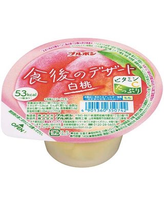 [日本進口]北日本 白桃果凍140g