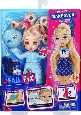 Ken & Barbie _ Failfix 變身娃娃 - PreppiPosh面膜變臉變妝造型時尚娃娃