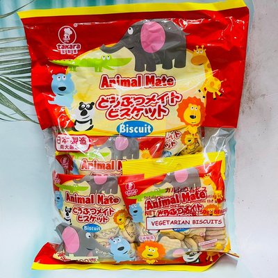 日本 Takara 寶製果 動物造型餅乾 8袋入 家庭包 大包裝