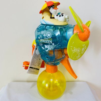 《現貨》Coco馬日本代購~東京海洋迪士尼 樂園限定 冰雪奇緣 雪寶 水槍 噴霧電風扇 噴水玩具 夏日 兒童玩具