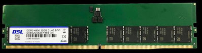 全新DSL原廠 DDR4-3200 32GB ECC UDIMM 伺服器、工作站、NAS專用記憶體