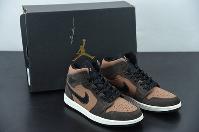 Nike Air Jordan 1 Mid Dark Chocolate 巧克力棕 籃球鞋 男鞋 DC7294-200