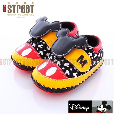 【街頭巷口 Street】Disney 迪士尼 兒童節特價 大頭米奇 魔鬼氈 寶寶學步鞋 KRM453245R 紅色