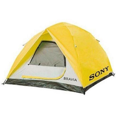 Sony 4-5人家庭用快速帳篷經典快搭帳棚黃色240x240x140 cm