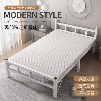 熱銷 折疊床單人床雙人床家用經濟型成人鐵床鋼絲床出租屋簡*