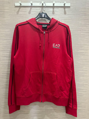 【EZ兔購】正品 EMPORIO ARMANI EA7 Logo 連帽 外套 L~ XXL