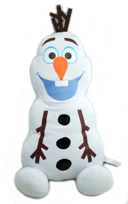 【UNIPRO】迪士尼 正版授權 冰雪奇緣 FROZEN 雪寶 Olaf 平面造型娃娃 玩偶 午安枕 抱枕