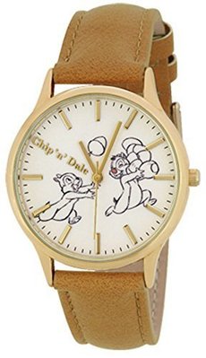 日本正版 J-AXIS 迪士尼 奇奇與蒂蒂 WD-B09-CD 手錶 女錶 皮革錶帶 日本代購