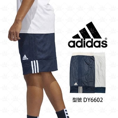 Adidas 雙面穿 運動短褲 休閒短褲 男女 藏青白 雙面球褲 團體球褲 籃球褲 籃球 球褲 DY6602