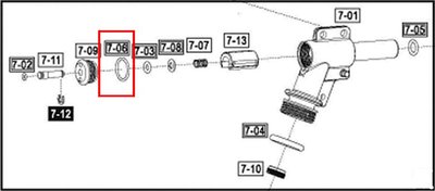 [01] iGUN UMAREX T4E HDP50 鎮暴槍 零件7-06 氣室O環 ( O環O-ring墊片油封漏氣
