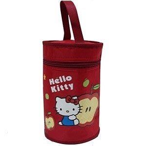 GIFT41 土城店 Hello Kitty 凱蒂貓 圓型 便當袋 4715883406585