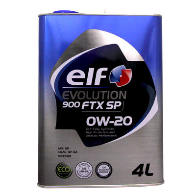 【易油網】ELF 0W20 EVOLUTION 900 FTX 0W-20 ECO日本鐵罐 全合成機油