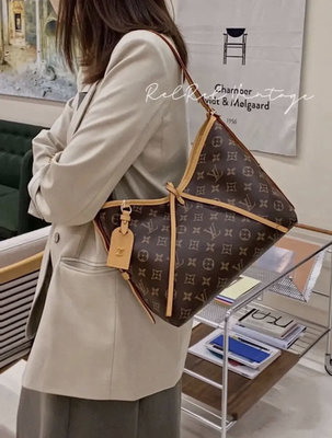 Shop Louis Vuitton Monogram Casual Style Canvas 2WAY Plain Leather Party  Style (SAC CARRYALL PM, M46203) by Mikrie