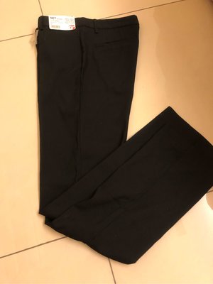 Net 全新直筒黑色西裝褲（夏）