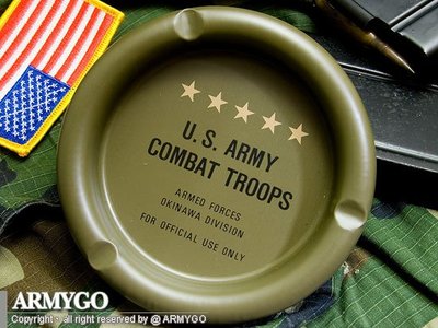 【ARMYGO】美軍軍種煙灰缸-陸軍