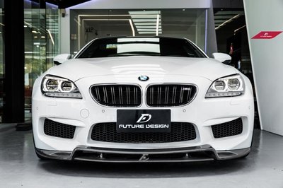 【政銓企業有限公司】BMW F06 F12 F13 M6 E款 雙層式 抽真空 碳纖維 卡夢 前下巴 免費安裝 現貨供應