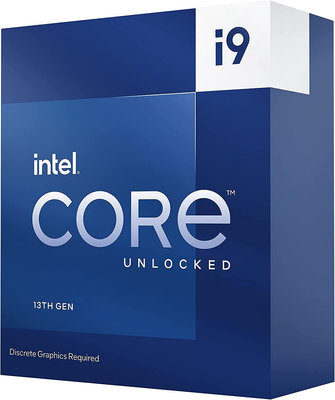13代Intel I9-13900KF 24核32緒/3.0~5.8GHz/36M/無內顯/無風扇 美國盒裝