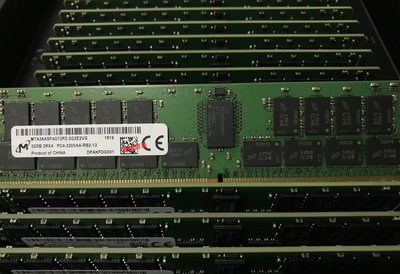 MT鎂光 32G 2RX4 PC4-3200AA-RB2 伺服器記憶體DDR4 3200 ECC REG