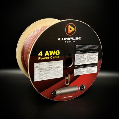 CONFUSE 澳洲品牌 原裝進口 專業線材 喇叭線 電源線 接地線 4 AWG / Power Cables