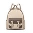EmmaShop艾購物-韓國同步上新-小眾設計師款-真皮雙色童趣立體前袋雙肩後背包