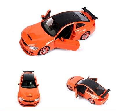 窩美汽車模型 bmw1:24 M4 GTS仿真合金汽車模型 精緻跑車汽車模型擺飾