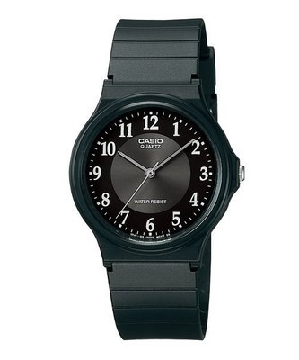【 幸福媽咪 】網路購物、門市服務 CASIO 卡西歐 公司貨 超薄數字指針學生錶 MQ24-1B3