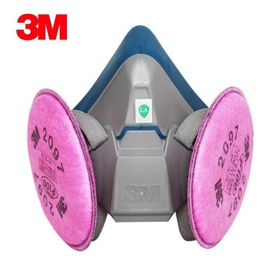 3M6502防塵面具防面罩防異味P100防粉塵玻璃纖維有機蒸氣