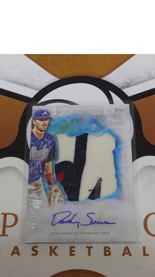 2017 MLB Topps INCEPTION DANSBY SWANSON RC Patch簽名卡 (06/75)