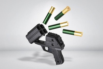 [01] DOGGIE UMBRELLA 四管 榴彈槍 ( 榴彈 發射器 生存遊戲火箭筒榴彈砲散彈槍子母彈達姆彈武器子彈