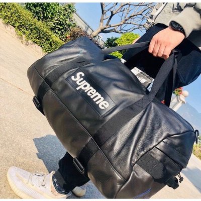 【紐約范特西】預購 Supreme FW19 X Nike Leather Duffle Bag 皮革 旅行包