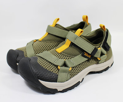 (E4)TEVA 童鞋Outflow Universal護趾機能運動涼鞋 水陸兩用TV1136599CDOOB橄欖綠