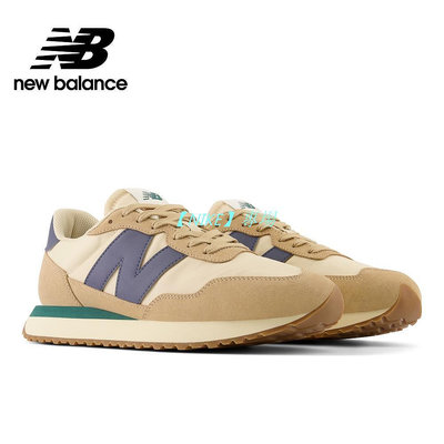 【NIKE 專場】【New Balance】 NB 復古運動鞋_中性_棕藍色_MS237CN-D楦 237