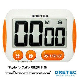 【TDTC 咖啡館】日本 DRETEC 大螢幕計時器/定時器 T-291【橙色】