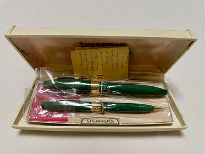 美製 Sheaffer 西華 Pen For Men PFM III 第三代 潛艇上墨 綠色套組 (14K鋼筆+鉛筆)