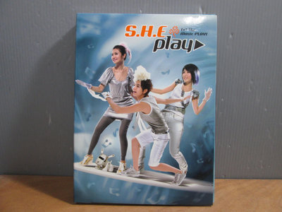 親筆簽名，S.H.E，PLAY，CD+DVD，華研 2007。Y