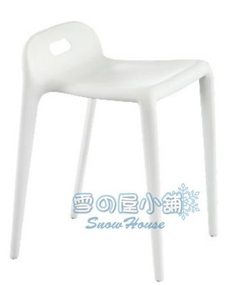 ╭☆雪之屋居家生活館☆╯ PP-615餐椅白色(PP塑料)BB386-5#3146B