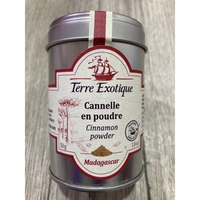 法國Terre Exotique 泰芮香料 錫蘭肉桂粉 50g (產地:馬達加斯加) / 肉桂粉