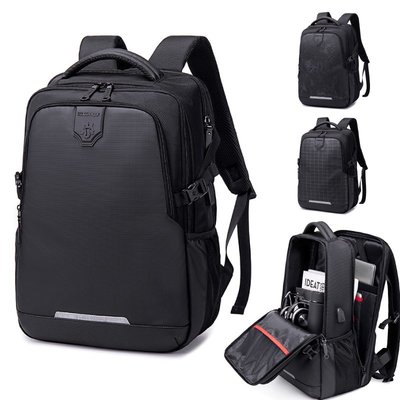防盜電腦後背包 可放16吋筆電 大容量 多功能 筆電包 肩背包 雙肩背包 旅行包 男包 魔法巷