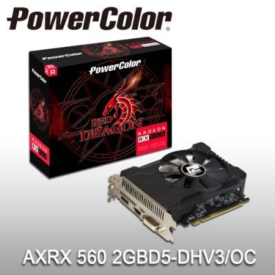 全新現貨 撼訊 AXRX 560 2GBD5-DHV3/OC(1180MHz/RedDragon/cm/ $ 3890