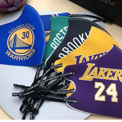 【公司貨-品質第一】湖人nba口罩3d立體籃球科比兒童庫裏美式帥氣球迷紀念潮款