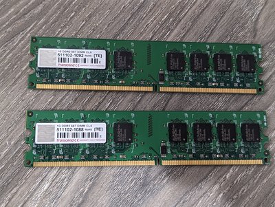 創見 DDR2 667 1G RAM 記憶體 爾必達顆粒 可跑雙通道 終身保固