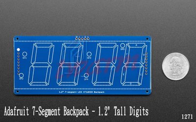 《德源科技》r) Adafruit 7-Segment Backpack - 1.2" Tall Digits