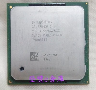 【登豐e倉庫】 INTEL CELERON D 2.53 GHZ /256/533 478腳位