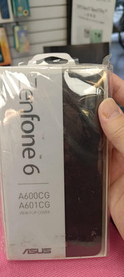 華碩asus zenfone6 A600cg/A601cg原廠視窗透視皮套/保護套。電池蓋，後蓋，黑色。