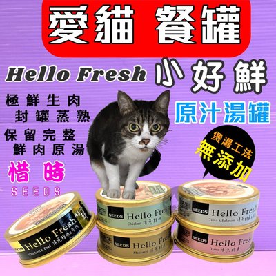 ☘️小福袋☘️SEEDS 惜時Hello Fresh好鮮貓罐➤50g /72罐賣場 ➤煲湯貓罐/貓罐頭/貓餐罐