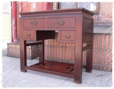 ^_^   多   桑     台 灣 老 物 私 藏 ----- 素雅原漆的台灣老檜木書桌