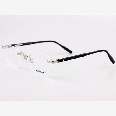 現貨直出特惠 經典新款 MONTBLANC 萬寶龍MB0088O眼鏡框 男高端商務大氣無框時尚眼鏡架