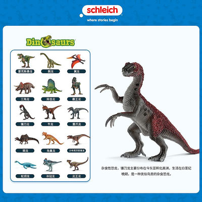 schleich思樂動物模型恐龍仿真兒童玩具禮物鐮刀龍幼獸15006