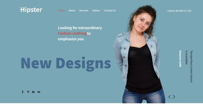 Hipster a Fashion Category 響應式網頁模板、HTML5+CSS3、網頁設計  #04014A